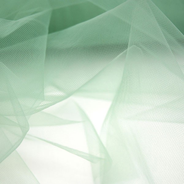 Tulle Remnant No. 1659 (Fine Tulle T5, Mexican sage)