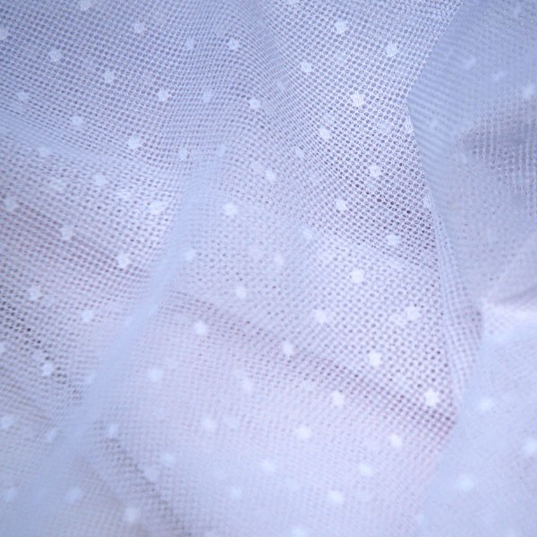 Tulle Remnant No. 1378 (Tulle with woven dots Points II, lilac)