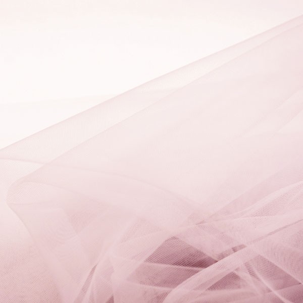 Tulle Remnant No. 1614 (Fine Tulle Mary, palest pink)