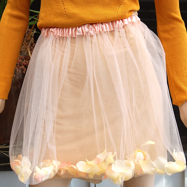 Flower Dream Skirt apricot