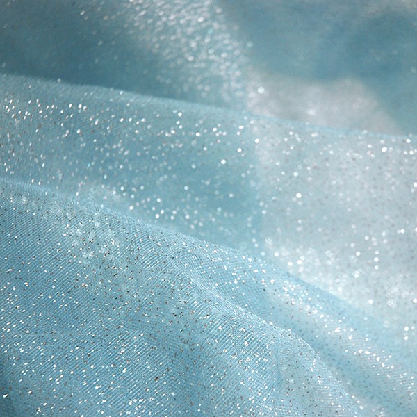 Sparkling Tulle Glitter Dream light blue-silver